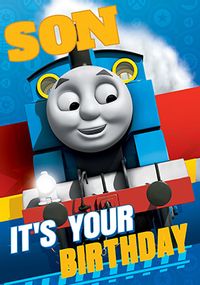 Tap to view Thomas the Tank Engine Birthday Card - Son It's Your Birthday