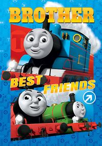 Thomas the Tank Engine Birthday Card - Brother Best Friends