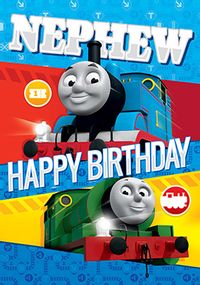 Tap to view Thomas the Tank Engine Birthday Card - Nephew
