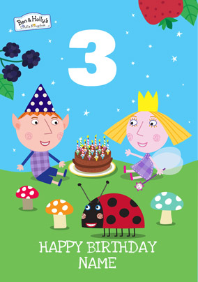 Kids Birthday Cards Personalised Ben And Holly S Little Kingdom