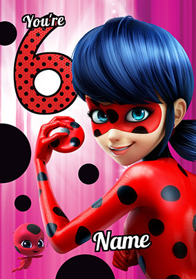 miraculous ladybug personalised birthday card funky pigeon