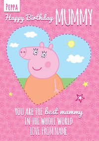 Peppa Pig - Birthday Card Best Mummy