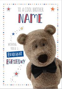 Barley Bear Brother Birthday Card