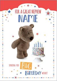 Tap to view Barley Bear Nephew Birthday Card

