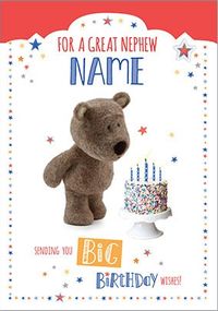 Barley Bear Nephew Birthday Card
