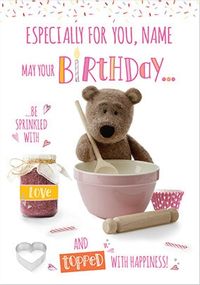 Tap to view Barley Bear Especially For You Personalised Card