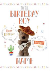 Tap to view Barley Bear Birthday Boy Personalised Card