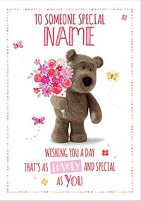 Barley Bear Someone Special Personalised Card