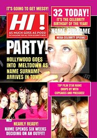 Tap to view Hot Mags - Birthday Card Time To Party!