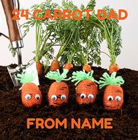 24 Carrot Dad Card - Knit & Purl