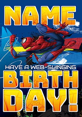 Spider-Man Birthday Card | Funky Pigeon