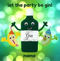 Tap to view Let The Party Be Gin Personalised Card