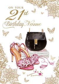 Tap to view 21st Birthday Card Shoes - Milestone Birthday