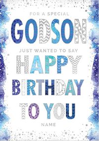 Special Godson Birthday Card