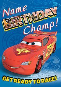 Tap to view Disney Cars - Birthday Card Champ