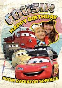 Disney Cars - Birthday Card Cousin