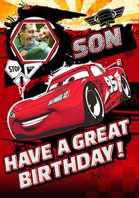 Disney Cars - Birthday Card Son