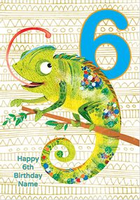 Tap to view Chameleon 6 Today Birthday Card