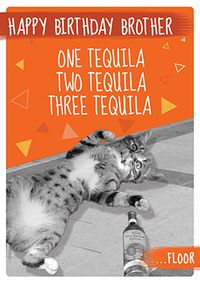 Too many Tequilas Brother Birthday Card