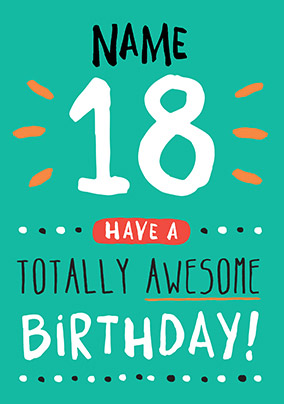 18 Th Birthday Cards - Card Design Template