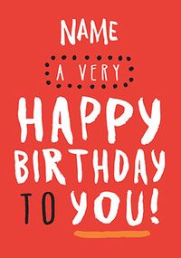 Tap to view Birthday Card To You! - Rock, Paper, Awesome