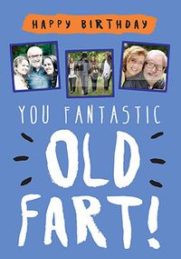 Tap to view Fantastic Old Fart Birthday Card - Rock Paper Awesome