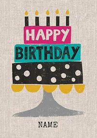 Sarah Kelleher - Birthday Cake Personalised Card