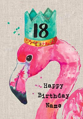 Sarah Kelleher - 18th Birthday Personalised Card