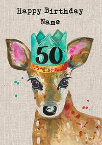 Tap to view Sarah Kelleher - 50th Birthday Personalised Card