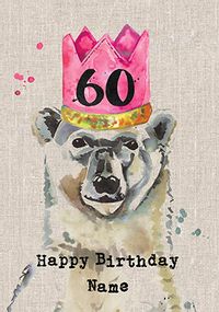 Tap to view Sarah Kelleher - 60th Birthday Personalised Card