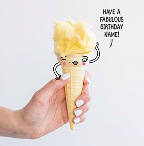 Fabulous Birthday Ice Cream Personalised Card