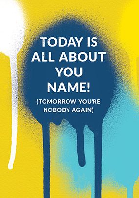 All About You Personalised Card