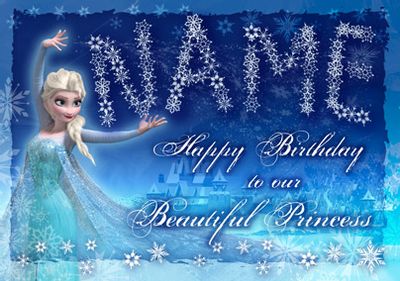 Elsa Princess Birthday Card - Disney Frozen