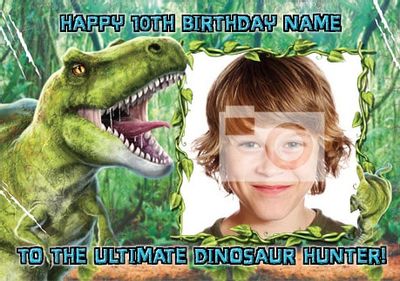 Dino - T Rex Green Photo Upload 2