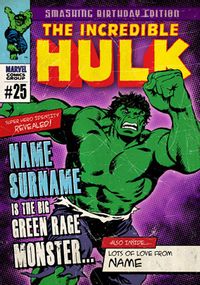 Marvel Comics - The Incredible Hulk Birthday Card
