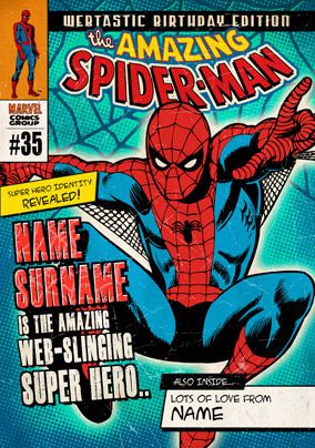 Marvel Comics - The Amazing Spider-Man Birthday Card