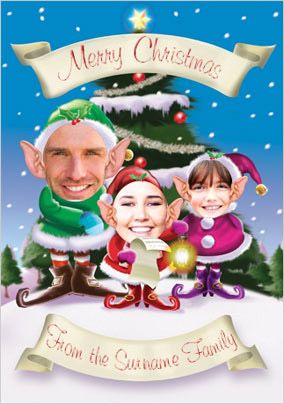 Christmas Elves Family of Three
