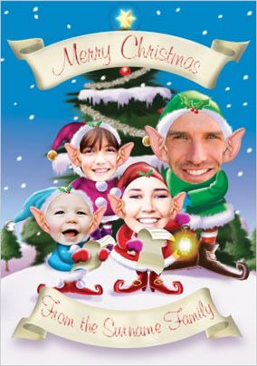 Christmas Elves Family of Four