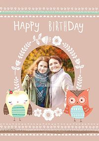 Tap to view Photo Owl Birthday Card