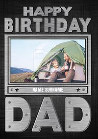 Happy Birthday Dad Photo Upload Card