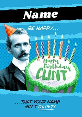 Happy Birthday Clint Card
