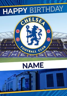 Chelsea Football Club Personalised Card