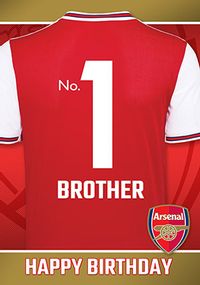 Arsenal Brother Birthday personalised Card