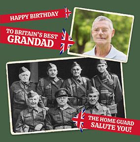 Dad's Army - Britain's Best Grandad Photo Card