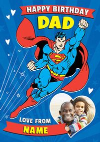 Superman - Happy Birthday Dad Personalised Card