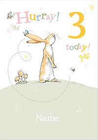 Guess How Much I Love You - Hurray 3 Today Personalised Card