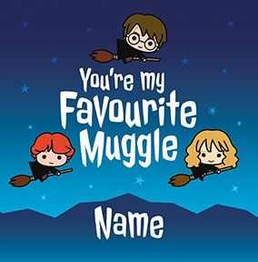 Harry Potter - My Favourite Muggle Personalised Card