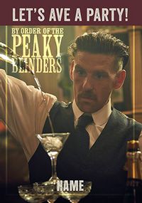 Tap to view Peaky Blinders Let's Ave a Party Personalised Card