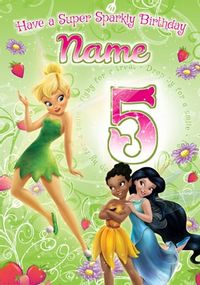Tap to view Disney Fairies Age 5 Birthday Card