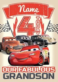 Cars 3 Grandson Birthday Card